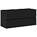 Mobile lavabo Rovere nero 90 x 39 x 62 cm Legno multistrato - Foto miniatura 6