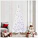 Albero di Natale artificiale Bianco 210 cm PVC e Acciaio - Foto miniatura 2