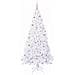 Albero di Natale artificiale Bianco 210 cm PVC e Acciaio - Foto miniatura 3