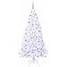 Albero di Natale artificiale Bianco 210 cm PVC e Acciaio - Foto miniatura 4
