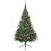 Albero di Natale artificiale con luci integrate Verde 180 cm - Foto miniatura 4