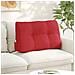 Cuscino per Schiena Rosso 80 x 24 x 50 cm Tessuto - Foto miniatura 2