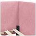 Cornice del letto ad angolo Rosa 80 cm x 200 cm Tessuto - Foto miniatura 8
