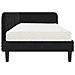 Cornice del letto ad angolo Nero 90 x 190 cm Velluto - Foto miniatura 8
