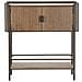 Tavolo Consolle Vkh610-marrone-legno-100x42x110 Cm - Foto miniatura 2