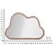 Specchio Da Parete Cloud A Nuvola In Velluto Rosa 96x67 Cm - Foto miniatura 6