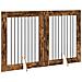 Cancello per cani con supporti 2 pcs Rovere Fumo 80 x 100 cm - Foto miniatura 4