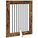 Cancello per cani con supporti 2 pcs Rovere Fumo 80 x 100 cm - Foto miniatura 5