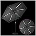 Parasol da Giardino con Luci LED 270 x 270 cm Poliestere - Foto miniatura 3