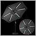 Parasol da Giardino con Luci LED 270 x 270 cm Poliestere - Foto miniatura 3