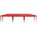 Tenda Party Rosso 900 x 300 x 255 cm PE e Acciaio - Foto miniatura 2