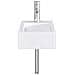 Lavabo da bagno Cromato 45,5 x 25,5 x 13 cm Metallo - Foto miniatura 4