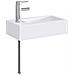 Lavabo da bagno Cromato 45,5 x 25,5 x 13 cm Metallo - Foto miniatura 1