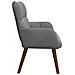 Sofa a Due Posti Grigio scuro 115 x 61 x 87 cm Velluto - Foto miniatura 5