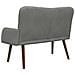 Sofa a Due Posti Grigio scuro 115 x 61 x 87 cm Velluto - Foto miniatura 6