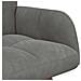 Sofa a Due Posti Grigio scuro 115 x 61 x 87 cm Velluto - Foto miniatura 7