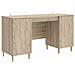 Scrivania Rovere Sonoma Legno ingegnerizzato 142,5 x 50 x 75 cm - Foto miniatura 1