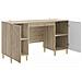 Scrivania Rovere Sonoma Legno ingegnerizzato 142,5 x 50 x 75 cm - Foto miniatura 2