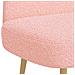Panchina imbottita con schienale Rosa 110 x 60 x 76 cm Bouclé - Foto miniatura 5