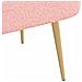 Panchina imbottita con schienale Rosa 110 x 60 x 76 cm Bouclé - Foto miniatura 6