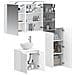 Set di mobili per il bagno 4 pcs Bianco - Foto miniatura 2