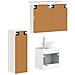 Set di mobili per il bagno 4 pcs Bianco - Foto miniatura 3