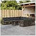 Set Divano da Giardino 12 pz Grigio e Grigio Scuro polyrattan - Foto miniatura 6