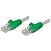 ICOC CRU5-010 - Cavo di rete Patch Cross in CCA Cat. 5e Verde / Grigio UTP 1 mt - Foto miniatura 1