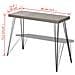 Tavolo Consolle 90x30x71,5 Cm Grigio - Foto miniatura 7