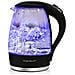 Bollitore D'acqua In Vetro Borosilicato Con Illuminazione A Led. 2200w Capacità 1.7l - Foto miniatura 2
