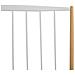 Letto Bianco Con Gambe Marrone Chiaro E Rete A Doghe 160 X 200 Cm Maurs - Foto miniatura 12