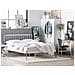 Letto Bianco Con Gambe Marrone Chiaro E Rete A Doghe 160 X 200 Cm Maurs - Foto miniatura 13