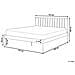 Letto Bianco Con Gambe Marrone Chiaro E Rete A Doghe 160 X 200 Cm Maurs - Foto miniatura 4