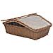 Cesta Legna Da Ardere Con Manico 61,5x46,5x58cm Marrone Salice - Foto miniatura 4