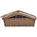 Cesta Legna Da Ardere Con Manico 61,5x46,5x58cm Marrone Salice - Foto miniatura 5