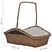 Cesta Legna Da Ardere Con Manico 61,5x46,5x58cm Marrone Salice - Foto miniatura 8