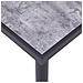 Tavolo Da Pranzo Nero E Grigio Cemento 160x80x75 Cm In Mdf - Foto miniatura 4