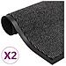 Tappeti Antipolvere 2 Pz Trapuntati 60x90 Cm Antracite - Foto miniatura 1
