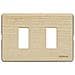 Placca 2 Fori Acero Originale Per Supporto 503r - 503/2 / lae - Foto miniatura 2