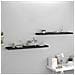 Scaffali A Parete 2 Pz Neri 120x23,5x3,8 Cm In Mdf - Foto miniatura 1