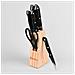 Mr-1400 Set Coltelli Cucina 7 Pezzi, Ceppo Coltelli In Legno, Lame Acciaio Inox, Forbici - Foto miniatura 4