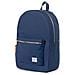 Settlement, Blu, Tessuto, Pelle, Front pocket, Cell phone pocket, Cerniera - Foto miniatura 3