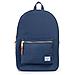 Settlement, Blu, Tessuto, Pelle, Front pocket, Cell phone pocket, Cerniera - Foto miniatura 1