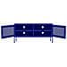 Mobile Tv Blu Marino 105x35x50 Cm In Acciaio - Foto miniatura 8