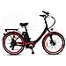 Cuore - Nero - 250w / 10ah - Bicicletta Elettrica Urbana Pieghevole - City E-bike - Foto miniatura 1