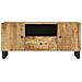 Mobile Tv 105x33,5x46cm Legno Massello Mango Legno Multistrato - Foto miniatura 2