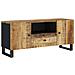 Mobile Tv 105x33,5x46cm Legno Massello Mango Legno Multistrato - Foto miniatura 3