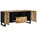 Mobile Tv 105x33,5x46cm Legno Massello Mango Legno Multistrato - Foto miniatura 7