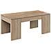 Tavolino Da Salotto Malibu, Tavolino Da Caffè Con Piano Elevabile, Tavolo Basso Da Soggiorno, 100x50h43/84 Cm, Rovere - Foto miniatura 2
