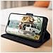 Custodia Per Iphone 15 Copertina Portacarte Funzione Supporto Blu - Foto miniatura 3
